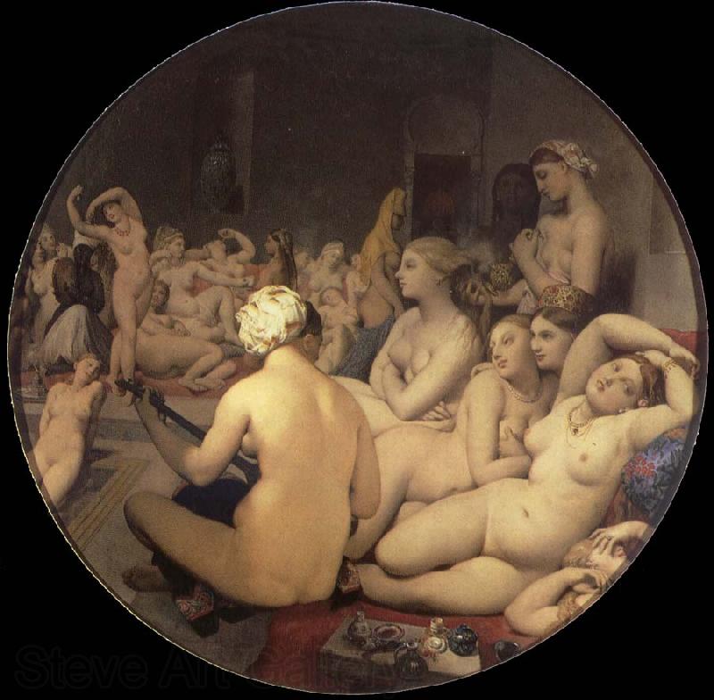 Jean-Auguste Dominique Ingres The Turkish bath France oil painting art